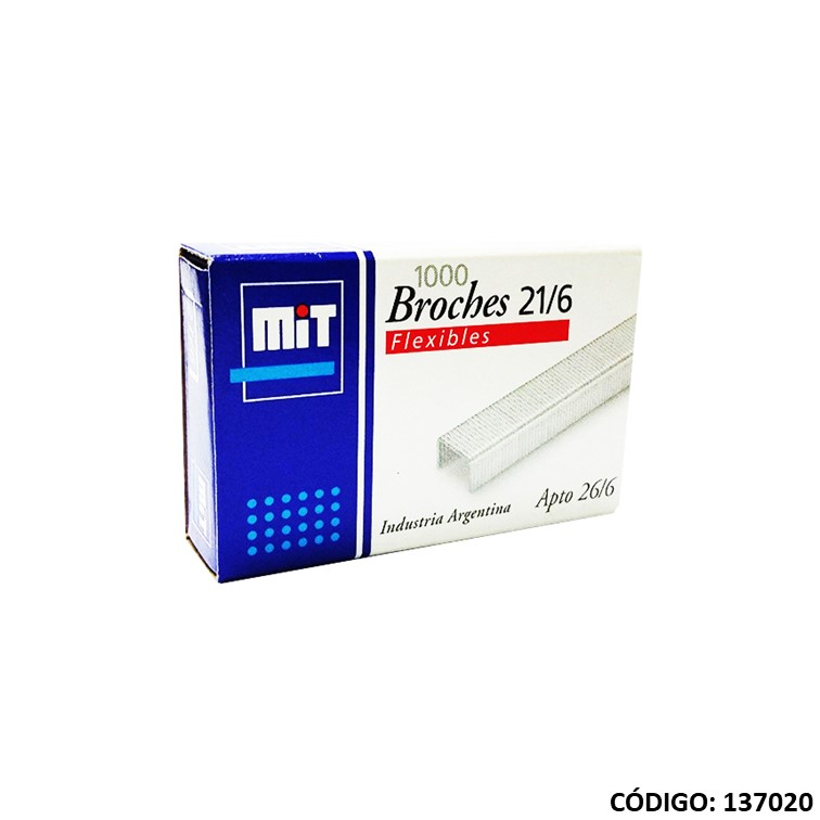 Broches p/maq. mit 21/6 x1000