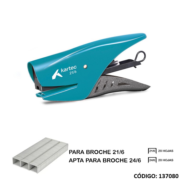 Abrochadora kartec pinza 21/6 pintada