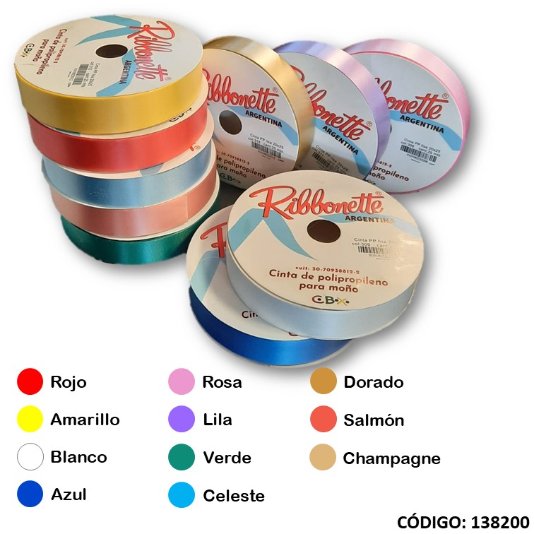 Cinta/regalo lisa 20mm x25m