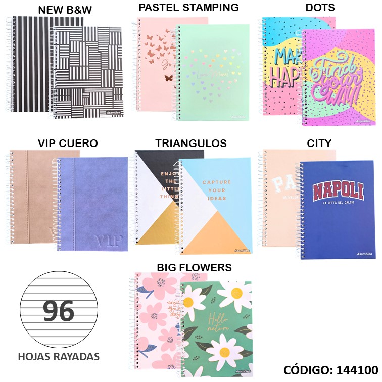 Cuaderno t/e 16x21 t/d asamblea x96h