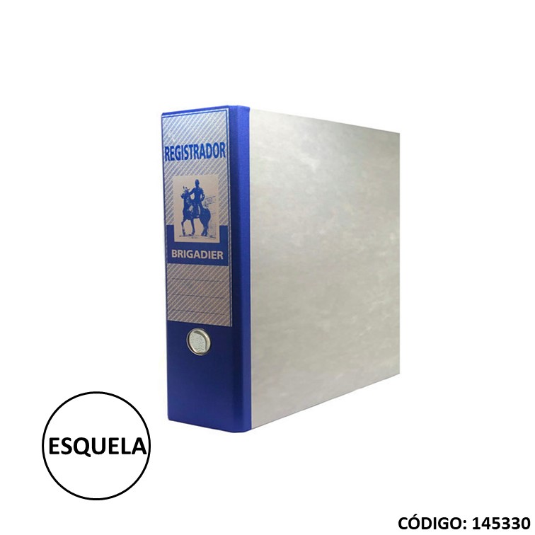 Registrador esquela brigad. gris