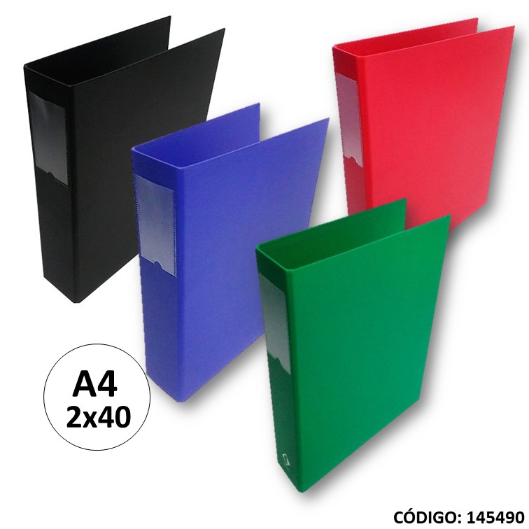 Carpeta a4 2a pvc color