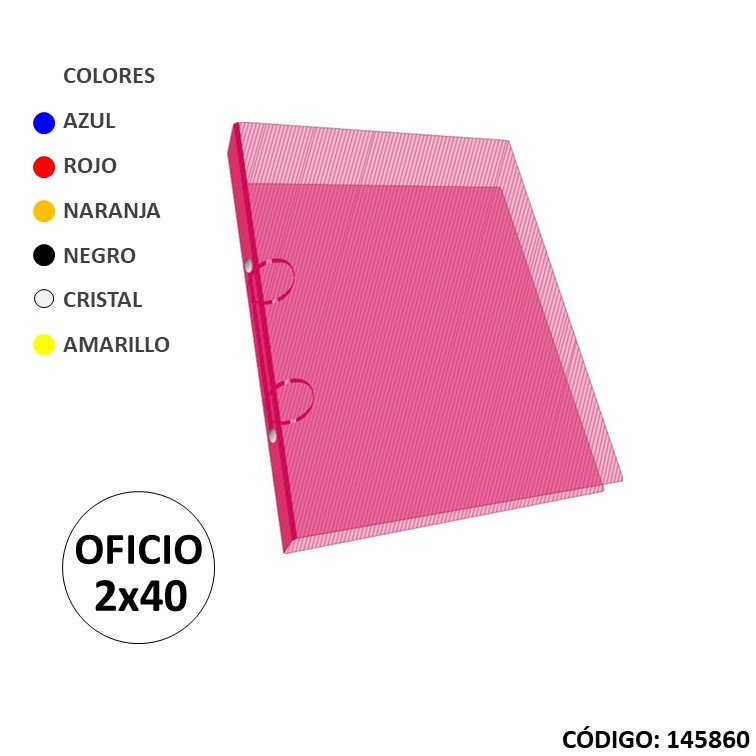 Carpeta 2a of polipropileno tonaliz