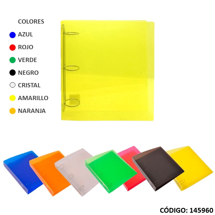 Carpeta 3a polipropileno tonaliz