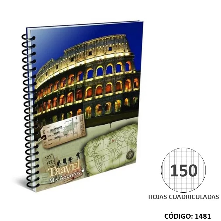 Cuaderno a4 t/d mis apuntes x150h