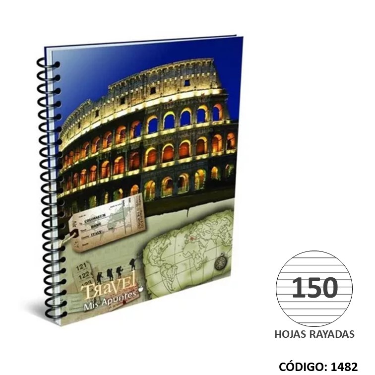 Cuaderno a4 t/d mis apuntes x150h