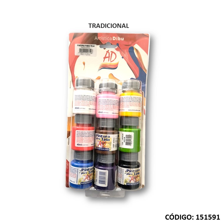 Artículo pint. tela ad 40ml. surtido