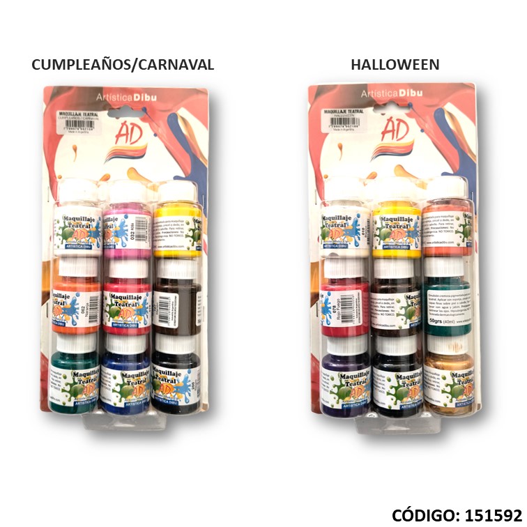 Artículo maquillaje teatral ad 40ml. surtido