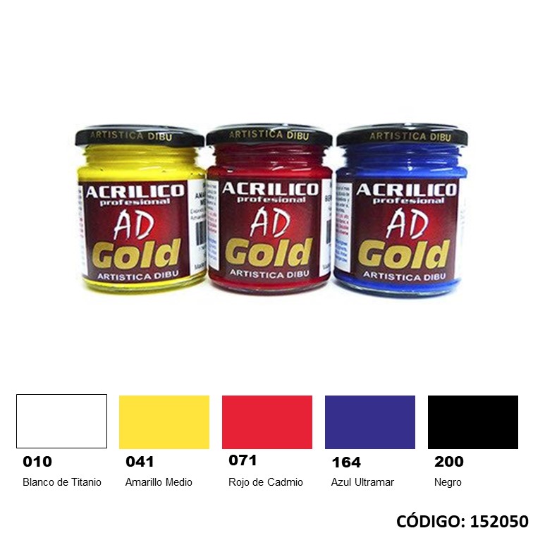 Artículo pint. acrilica prof. ad 180ml. colores