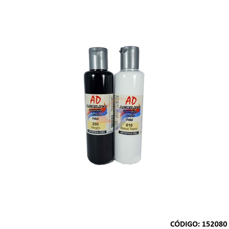 Artículo pint. acrilica ad 120ml. b/n