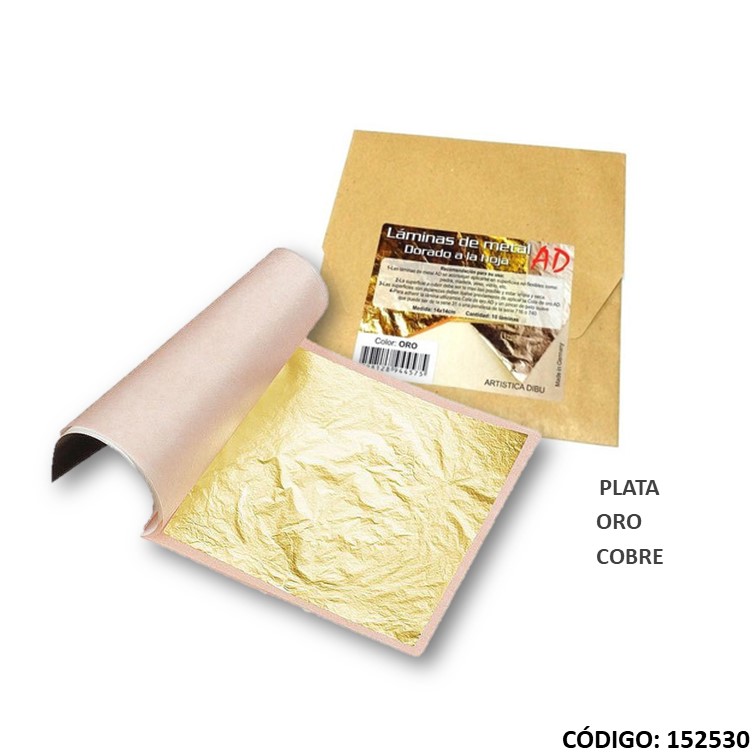 Artículo lamina metal p/dorado x10h