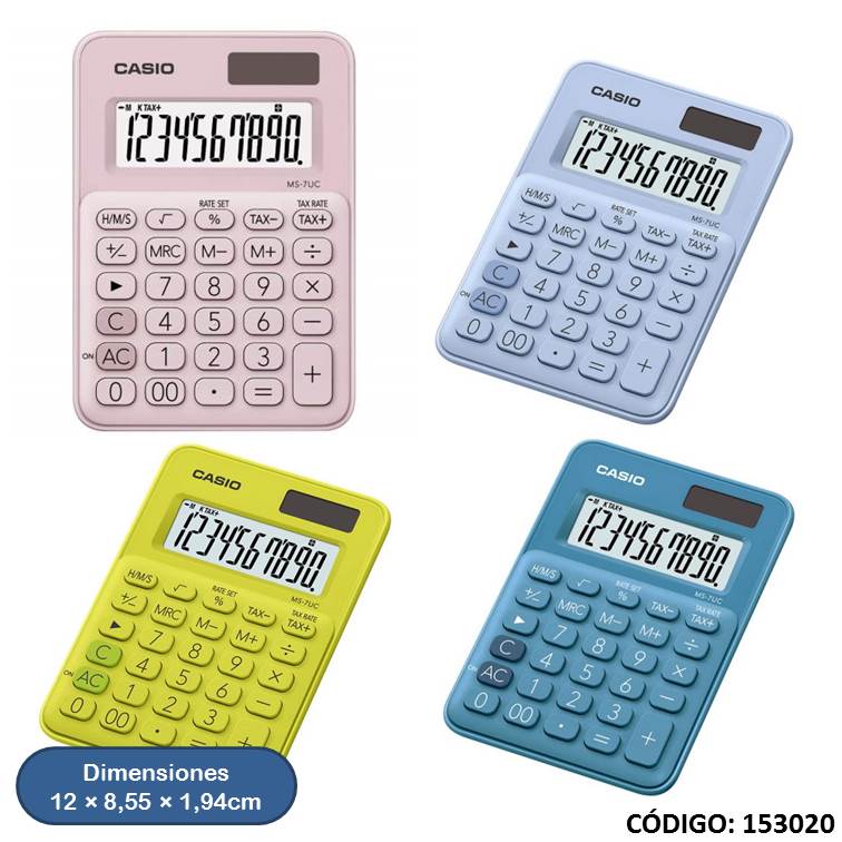 Calculadora casio ms-7uc (10d)