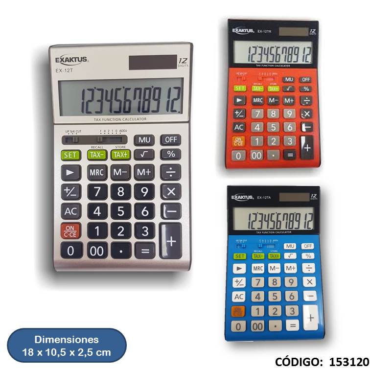 Calculadora exaktus ex-12t (12d)