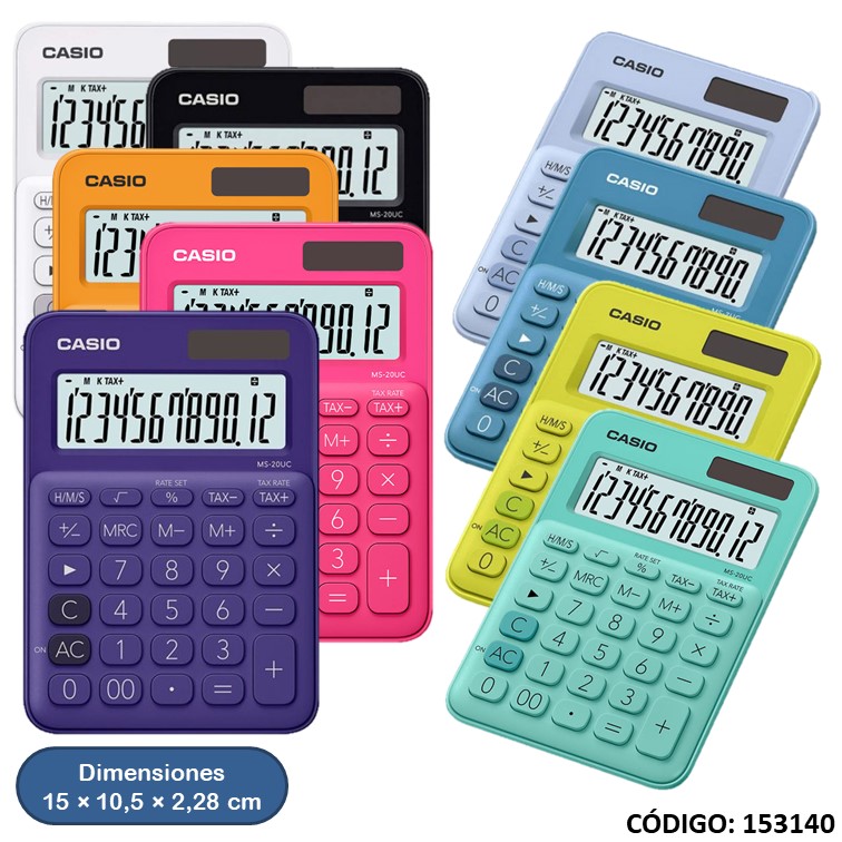 Calculadora casio ms-20uc (12d)