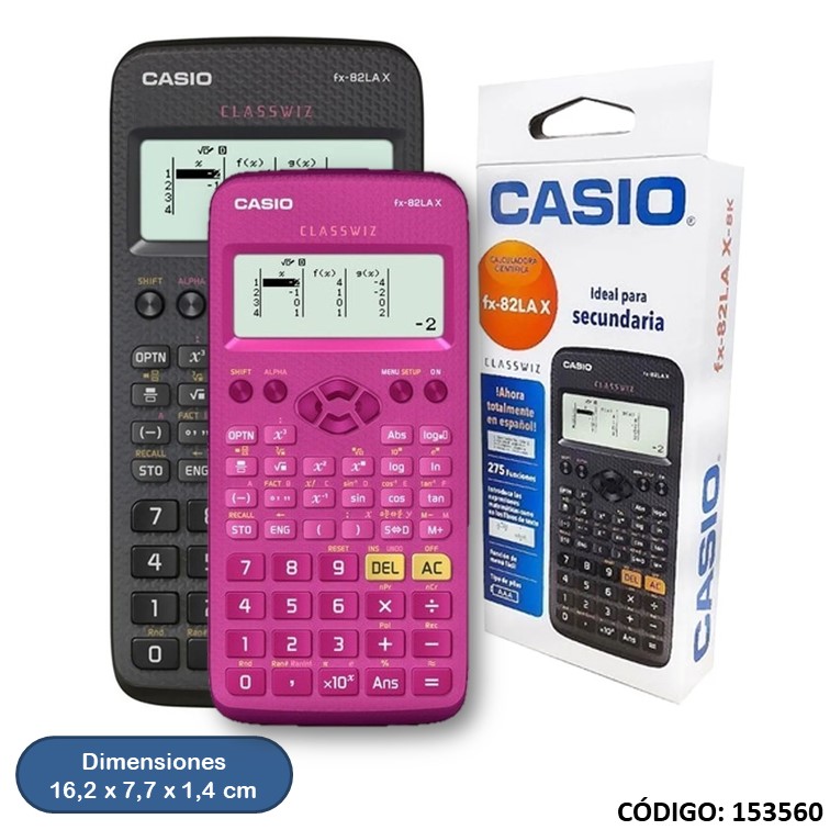 Calculadora cient. casio fx-82lax
