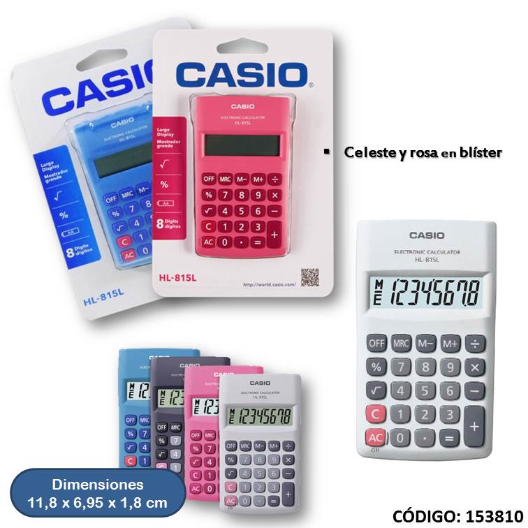 Calculadora casio hl-815l (8d)