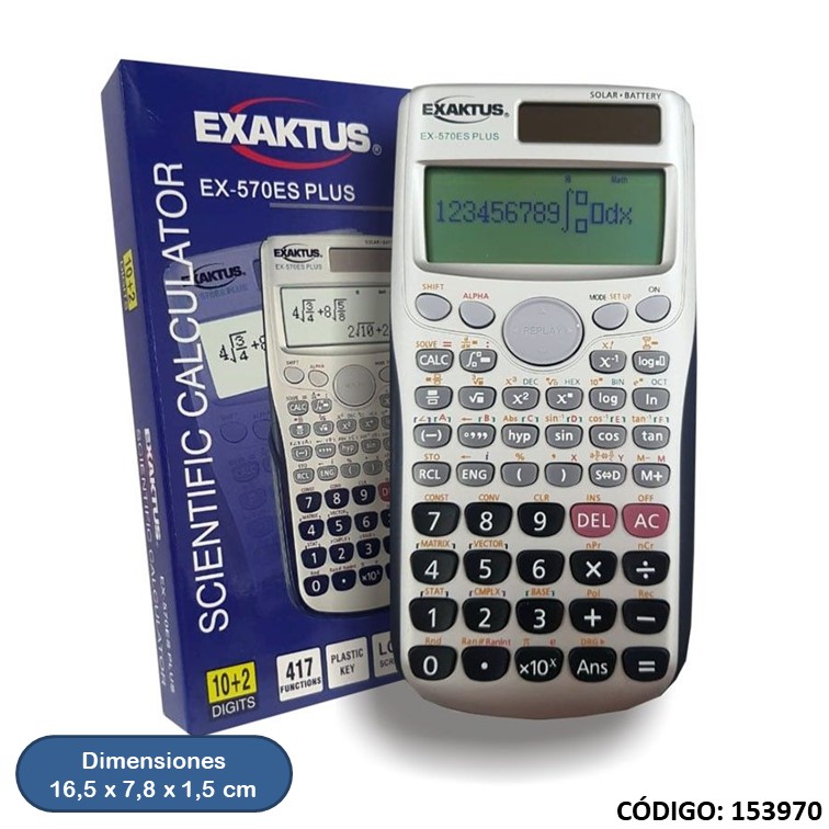 Calculadora exaktus ex-570es plus