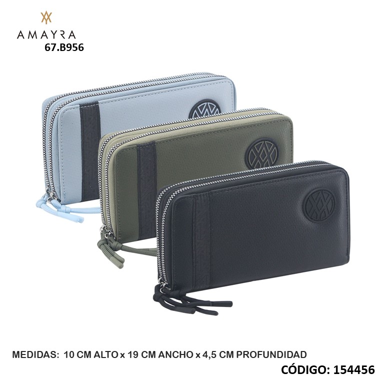 Billetera amayra 2 cierres 67.b956