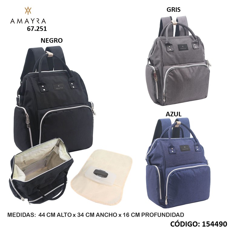 Mochila amayra maternal 16"" 67.251