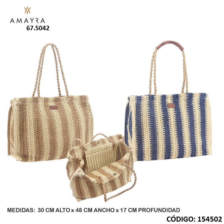 Bolso amayra tote playero 67