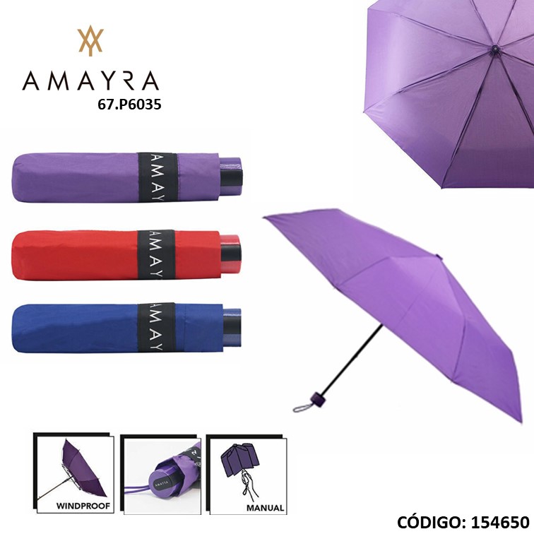 Paraguas manual amayra 21"" 67.p6035 corto