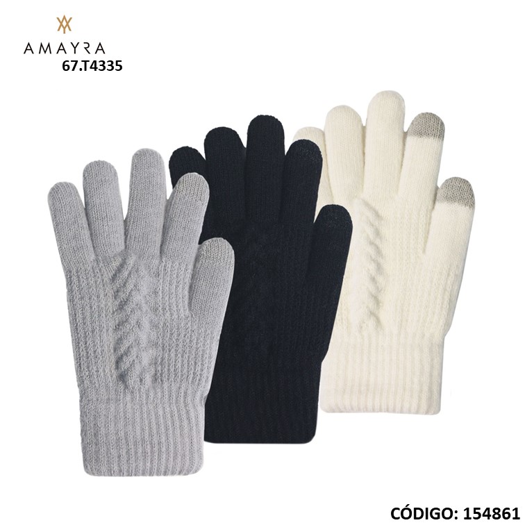 Guantes amayra c/dedo tactil 67.t4335