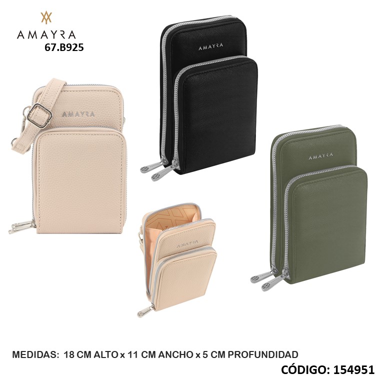 Bolso bandolera amayra portacel. 67.b925