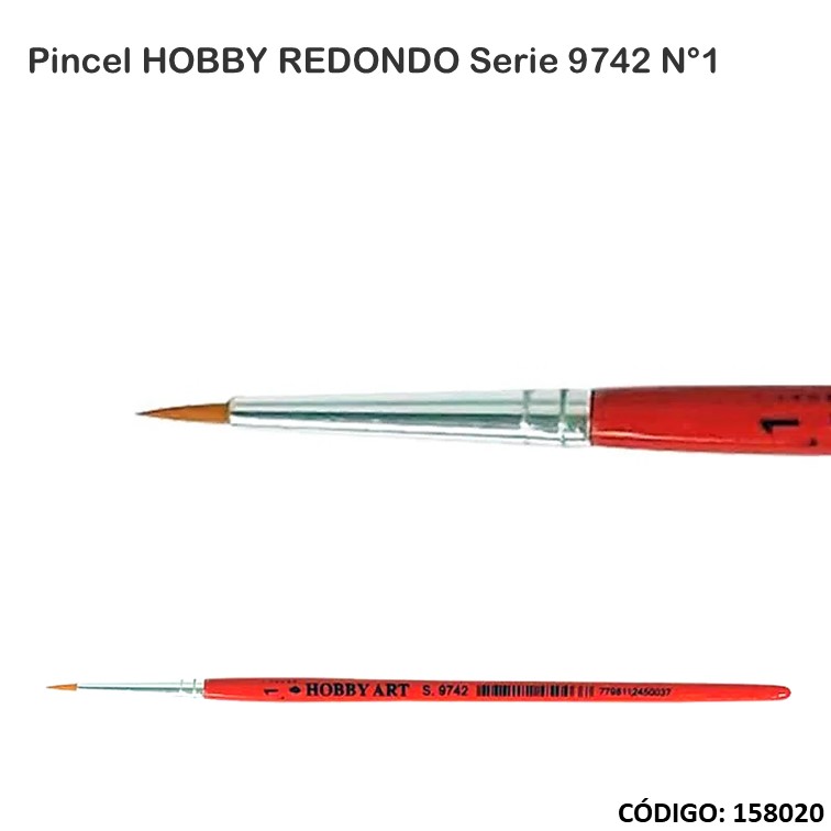 Artículo pincel hobby redondo s.9742 n°1