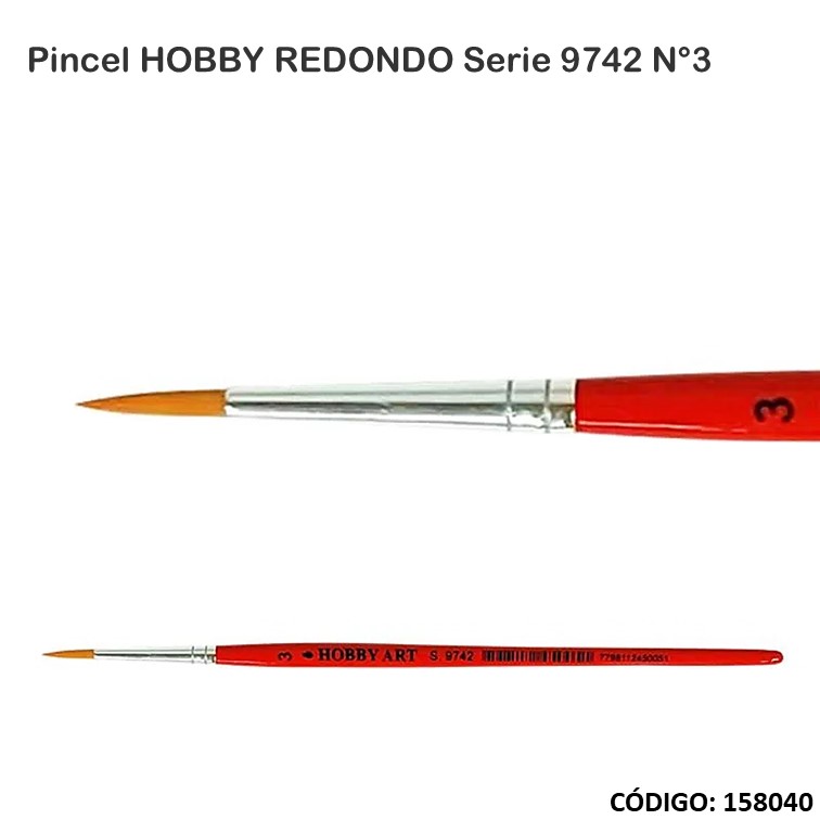 Artículo pincel hobby redondo s.9742 n°3