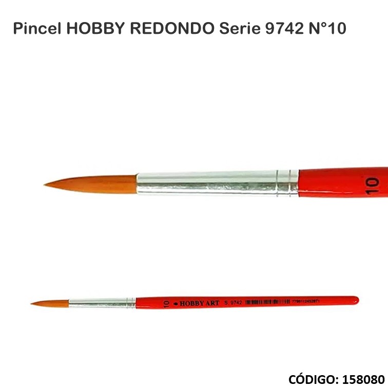 Artículo pincel hobby redondo s.9742 n°10