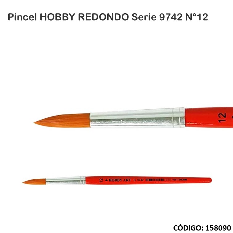 Artículo pincel hobby redondo s.9742 n°12