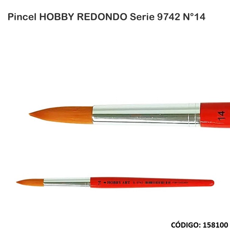 Artículo pincel hobby redondo s.9742 n°14