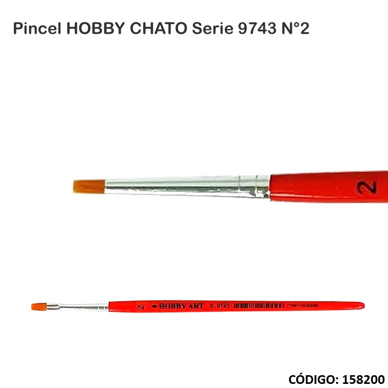 Artículo pincel hobby chato s.9743 n°2