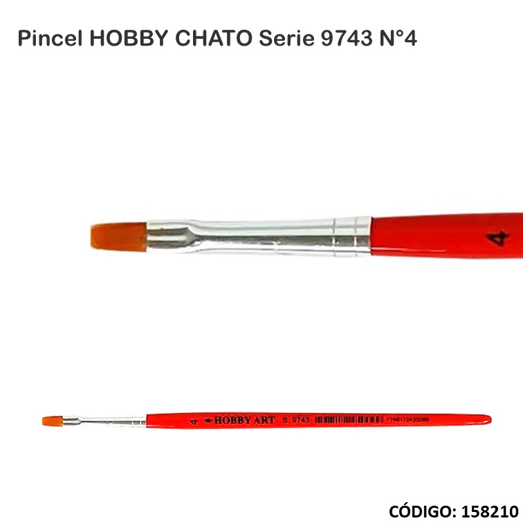 Artículo pincel hobby chato s.9743 n°4