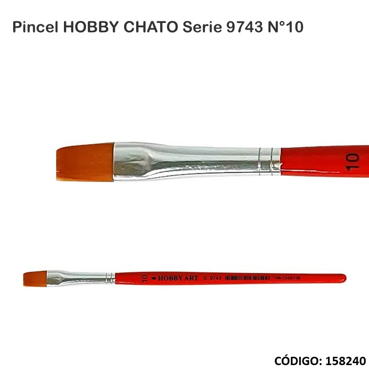 Artículo pincel hobby chato s.9743 n°10