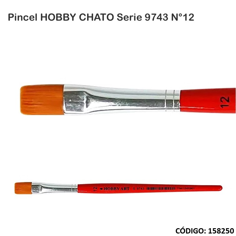 Artículo pincel hobby chato s.9743 n°12