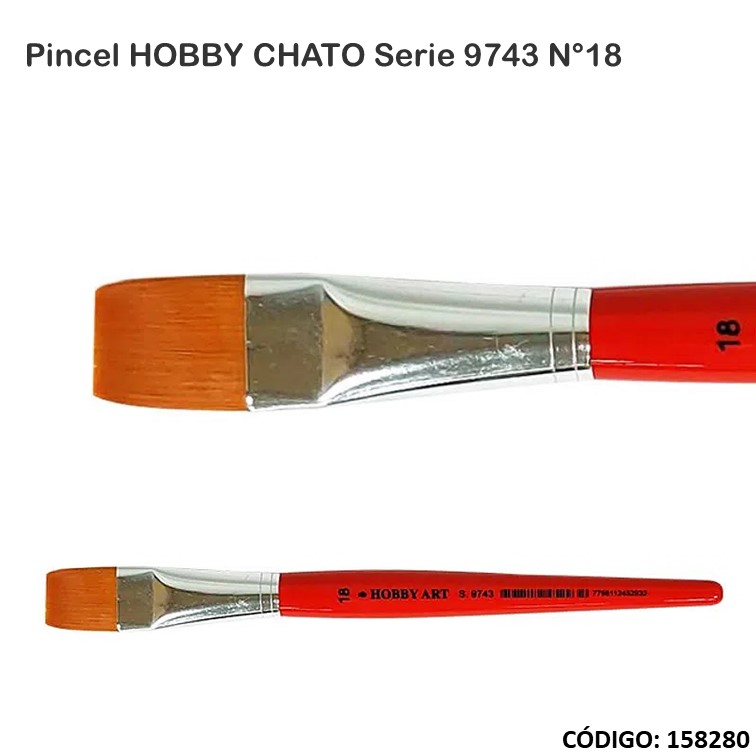 Artículo pincel hobby chato s.9743 n°18