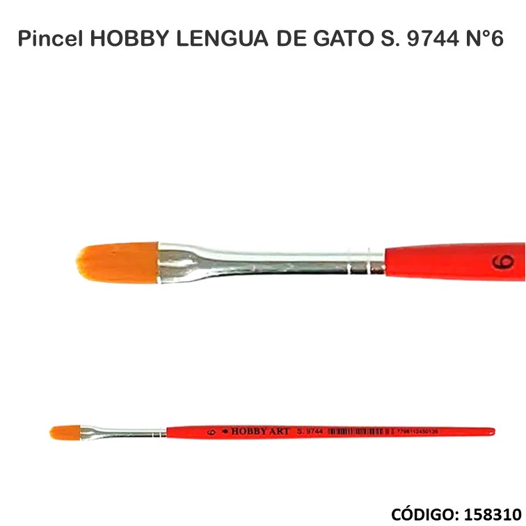 Artículo pincel hobby l. de gato s.9744 n°6