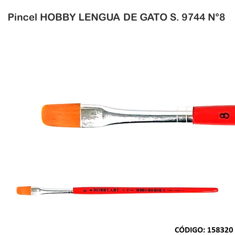 Artículo pincel hobby l. de gato s.9744 n°8