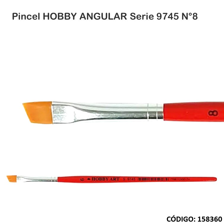 Artículo pincel hobby angular s.9745 n°8