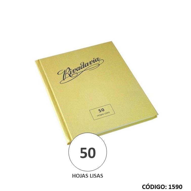 Cuaderno t/d rivadavia liso x50h