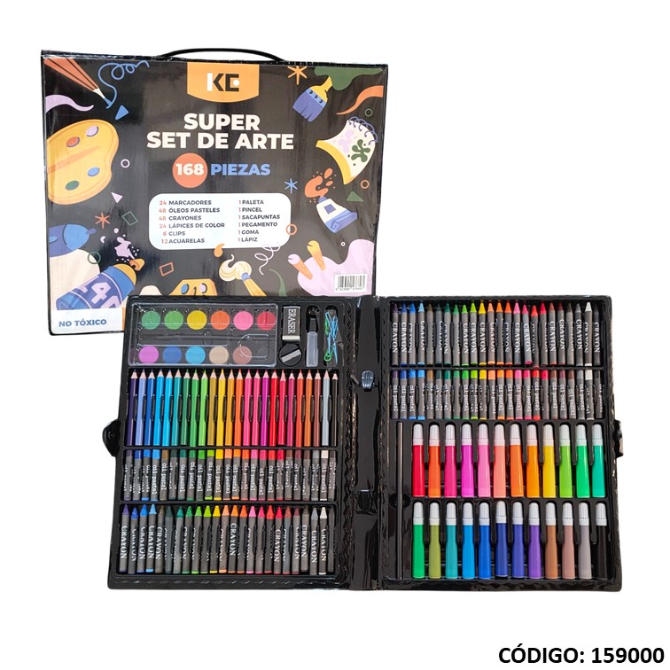Set de arte kendra 168 piezas