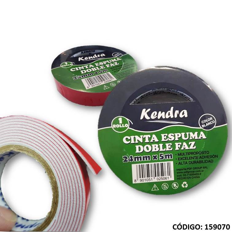 Cinta/adhesivo. bifaz uma stiko 24x5m