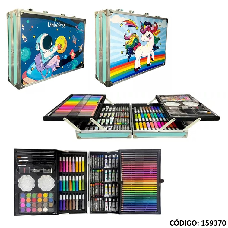 Set de arte kendra valija 145 piezas