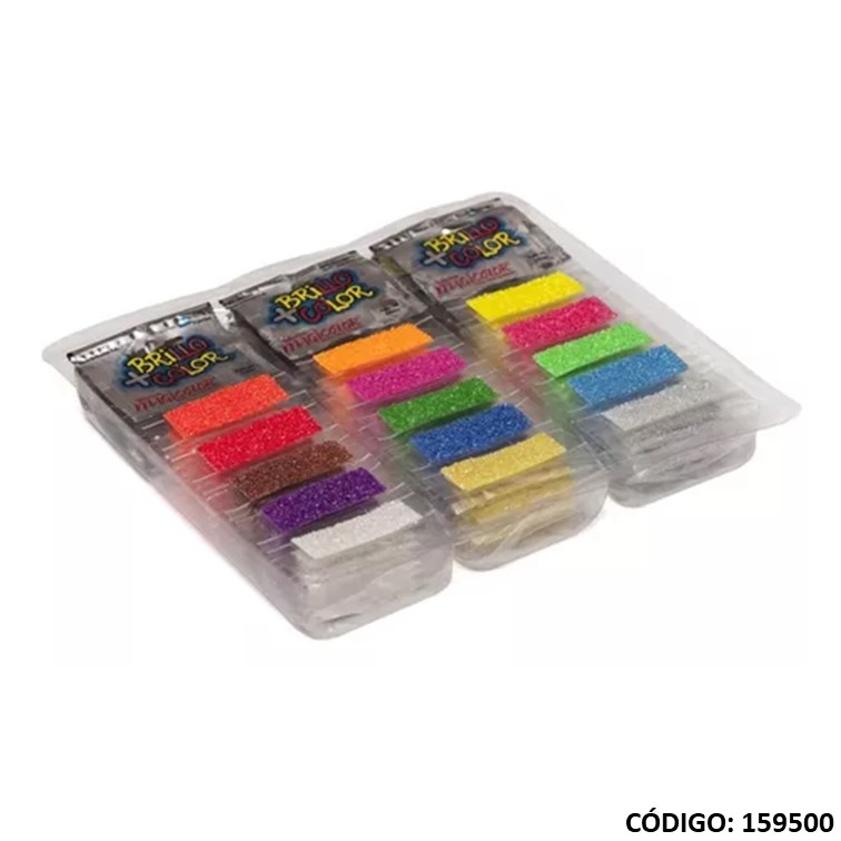 Brillantina magic. surtido fluo
