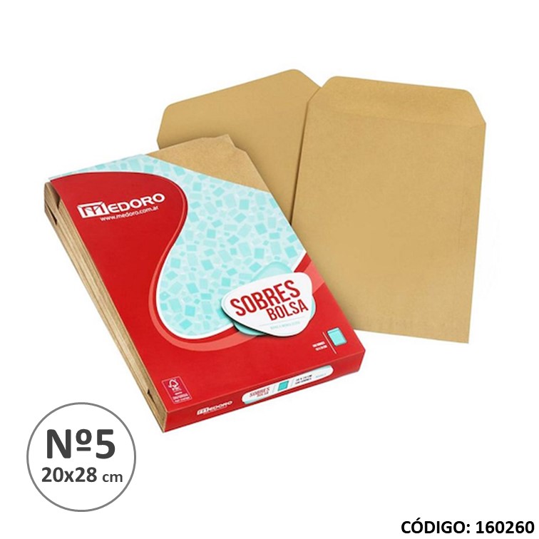 Sobres manila 20x28 n5