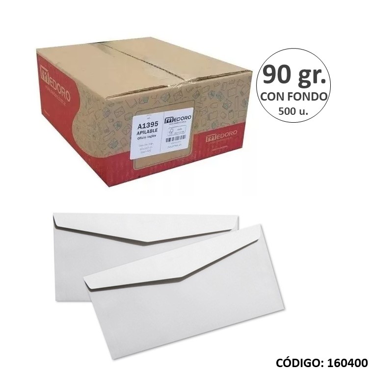 Sobres oficio ingles 1395 90 g