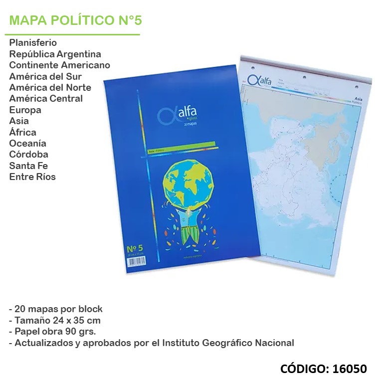 Mapas n5 alfa/mc politico