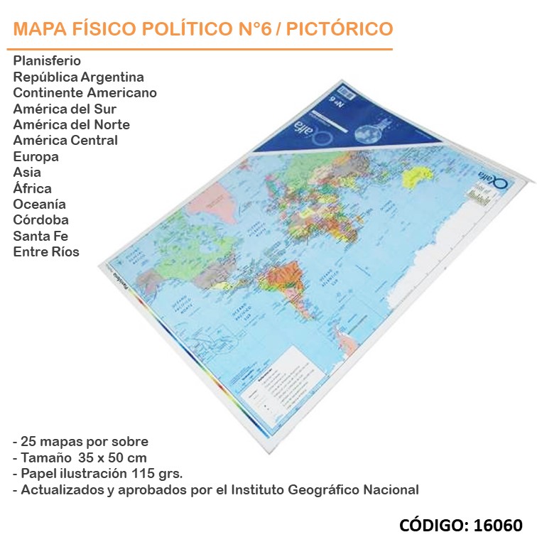 Mapas n6 x25 pictorico f/p