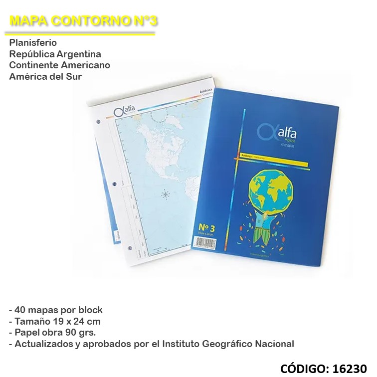 Mapas n3 alfa contorno